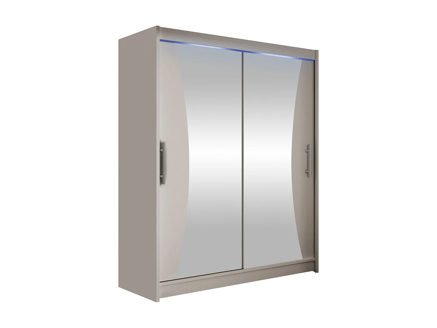 Armoire Closico 116, Cachemire, 200x150x58cm, Portes d'armoire: Coulissantes