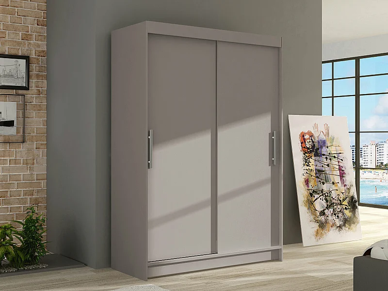 Armoire Closico 117, Cachemire, 200x120x58cm, Portes d'armoire: Coulissantes