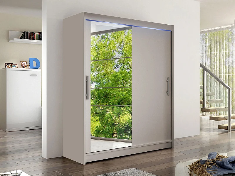 Armoire Closico 112, Cachemire, 200x150x58cm, Portes d'armoire: Coulissantes