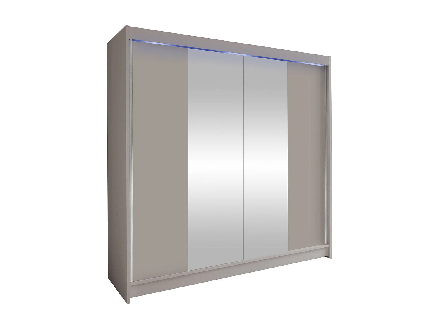 Armoire Closico 138, Cachemire, 215x180x58cm, Portes d'armoire: Coulissantes