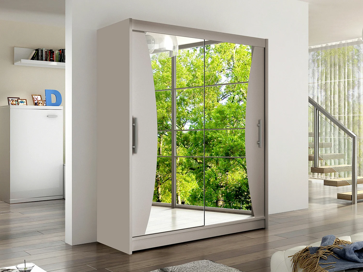 Armario Closico 116, Cachemira, 200x150x58cm, Puertas de armario: Correderas