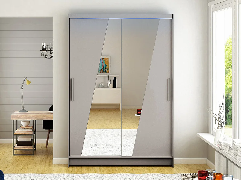 Armoire Closico 152, Cachemire, 200x120x58cm, Portes d'armoire: Coulissantes