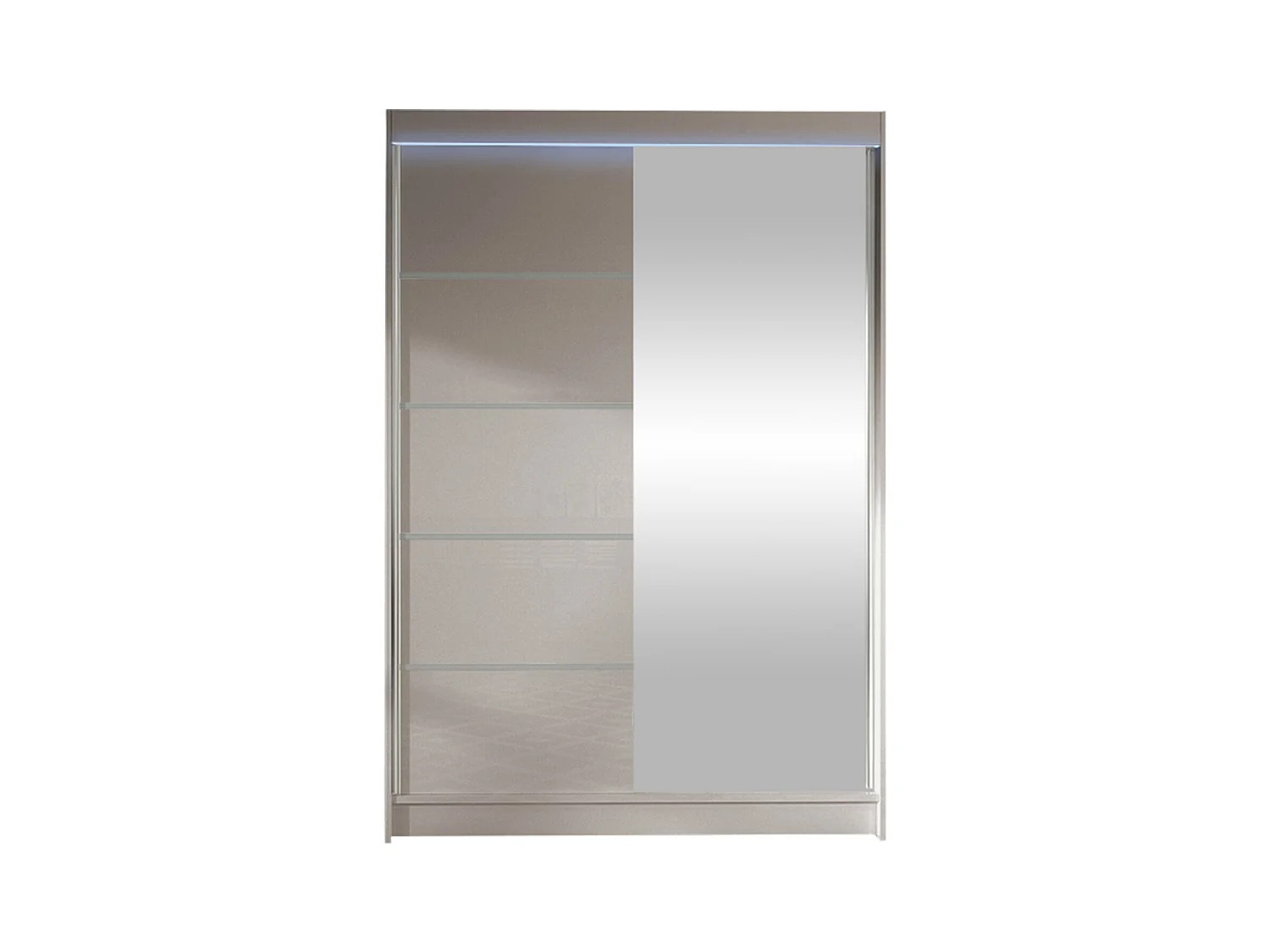 Armoire Closico 149, Cachemire, 200x120x58cm, Portes d'armoire: Coulissantes