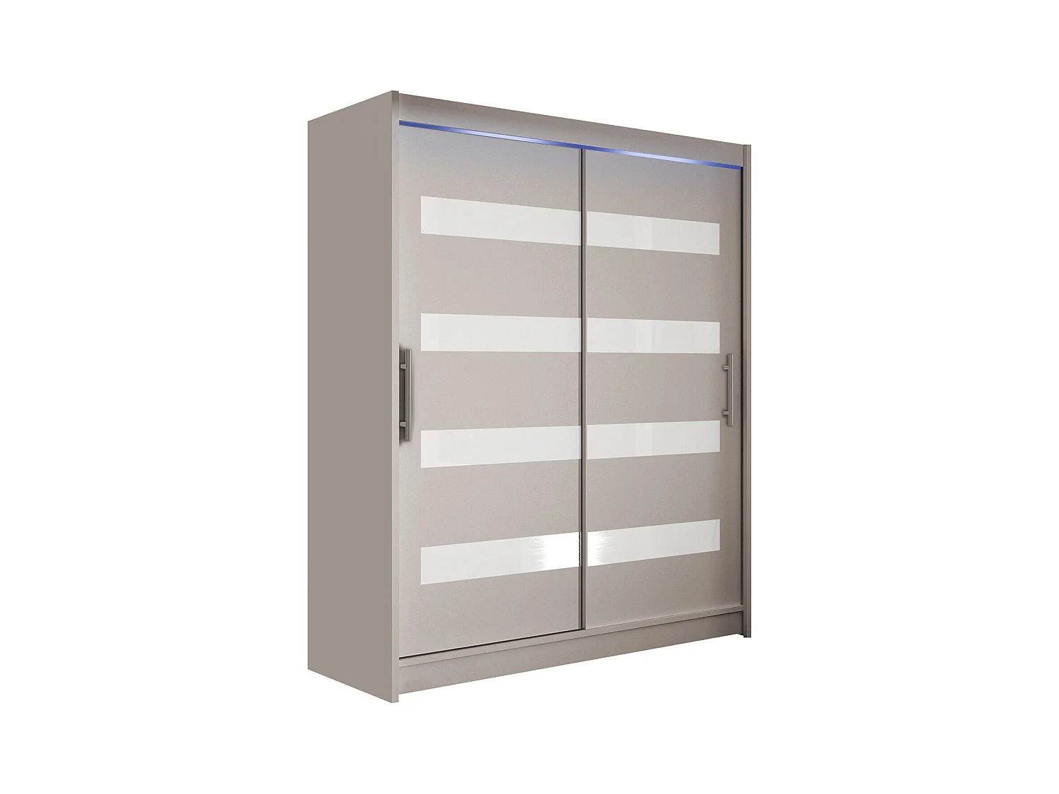 Armoire Closico 113, Cachemire, 200x150x58cm, Portes d'armoire: Coulissantes