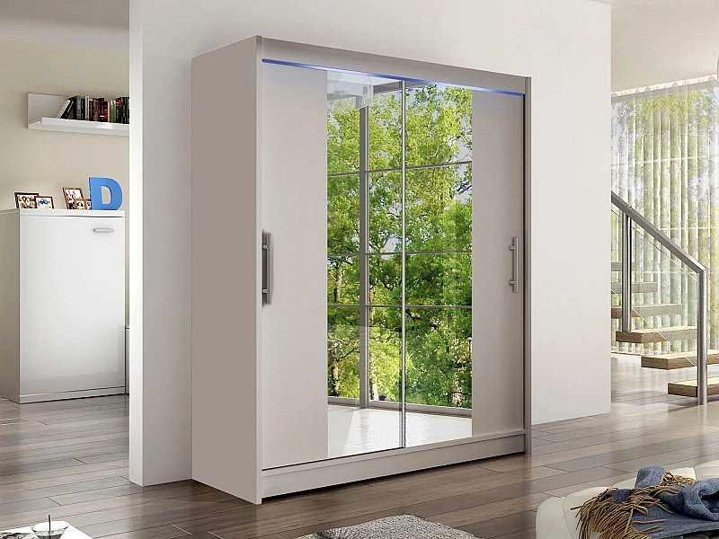 Armoire Closico 132, Cachemire, 200x150x58cm, Portes d'armoire: Coulissantes