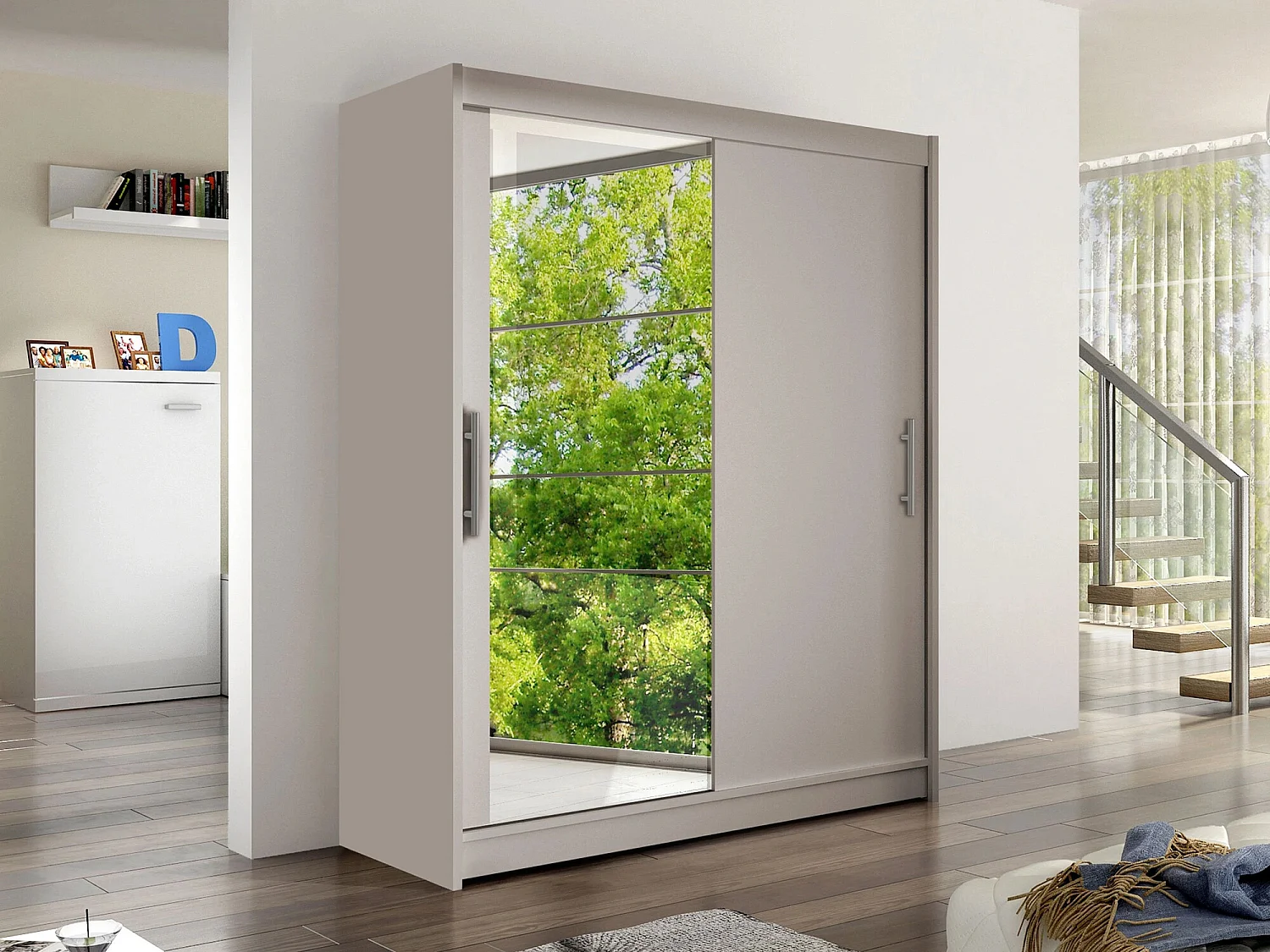 Armoire Closico 112, Cachemire, 200x150x58cm, Portes d'armoire: Coulissantes