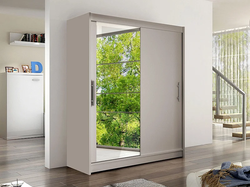 Armoire Closico 112, Cachemire, 200x150x58cm, Portes d'armoire: Coulissantes