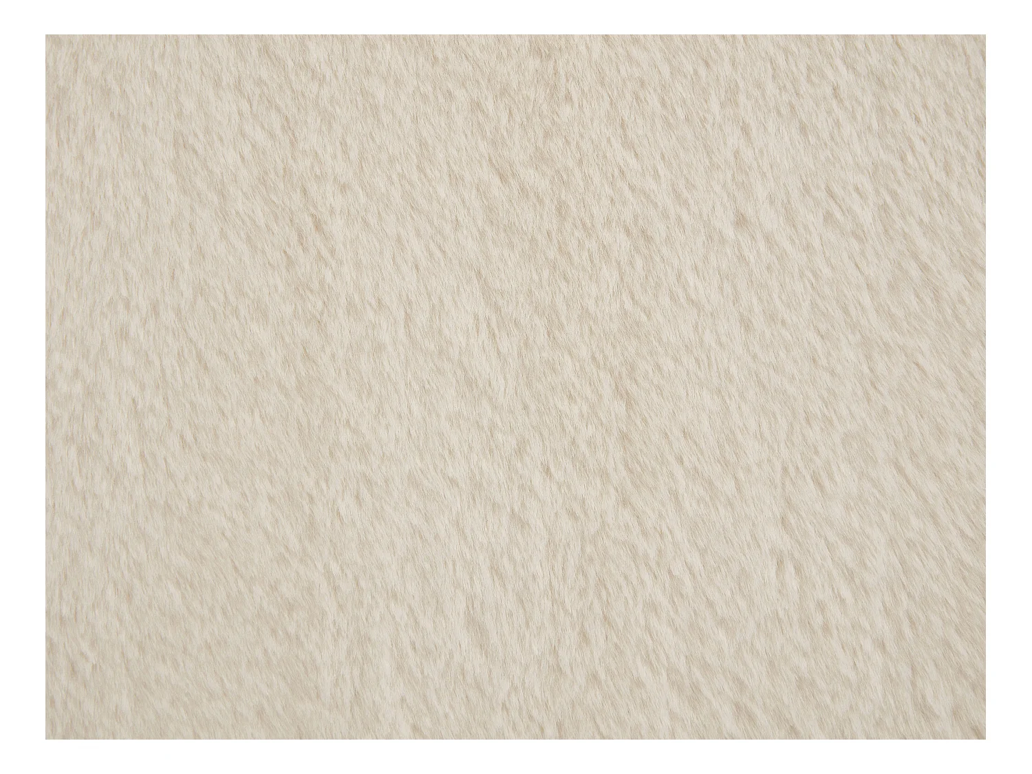 Fauteuil en fausse fourrure beige PEPITA