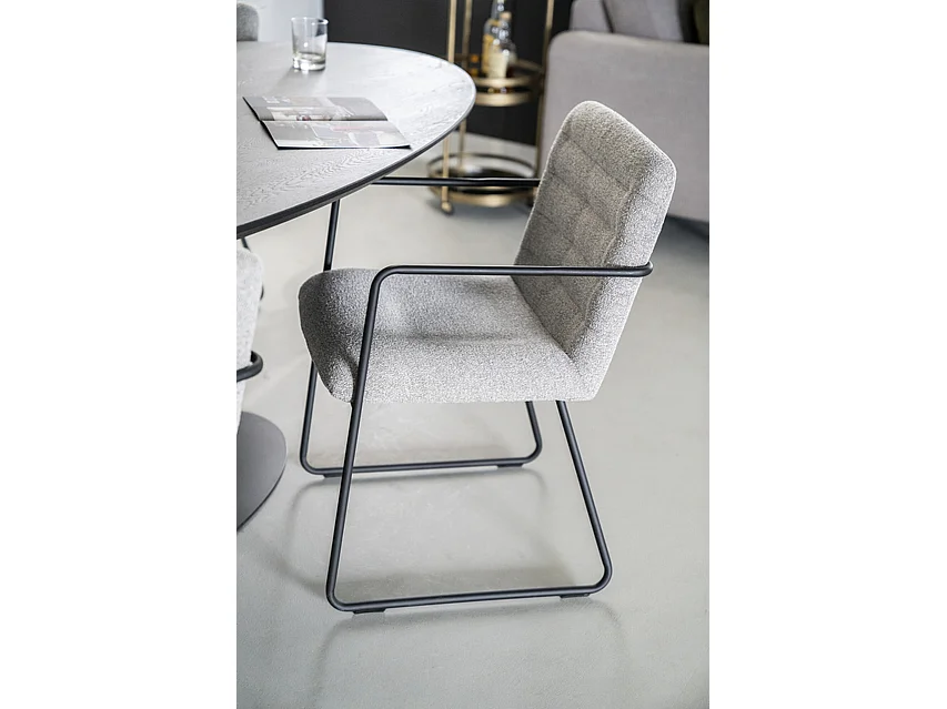 Chaise de salle à manger Artego - Beige - Confort assise et dossier