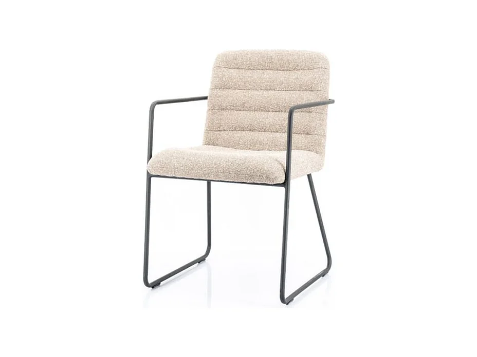 Chaise de salle à manger Artego - Beige - Confort assise et dossier
