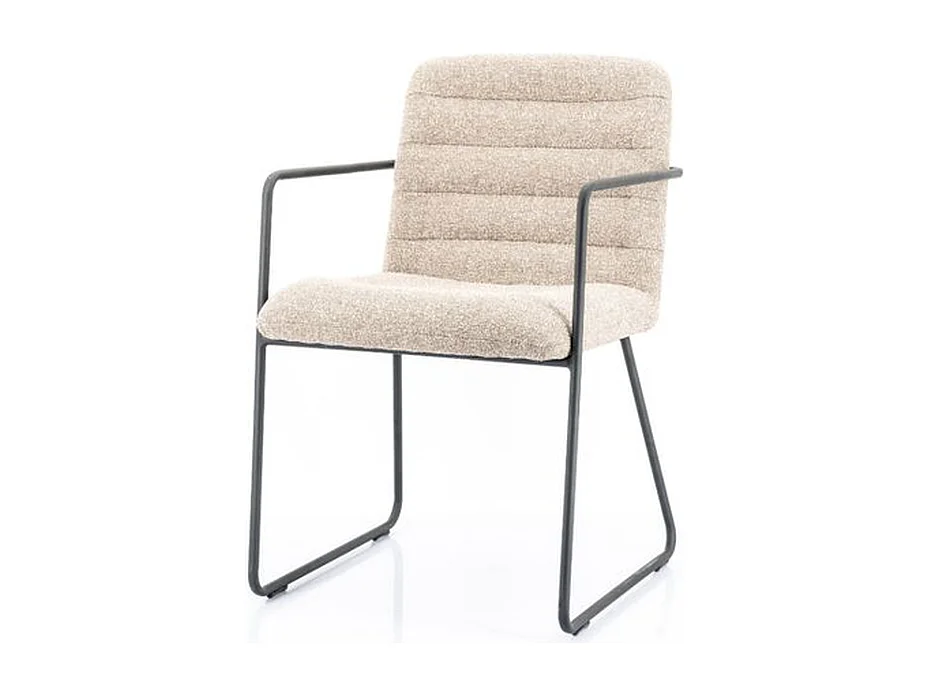 Chaise de salle à manger Artego - Beige - Confort assise et dossier