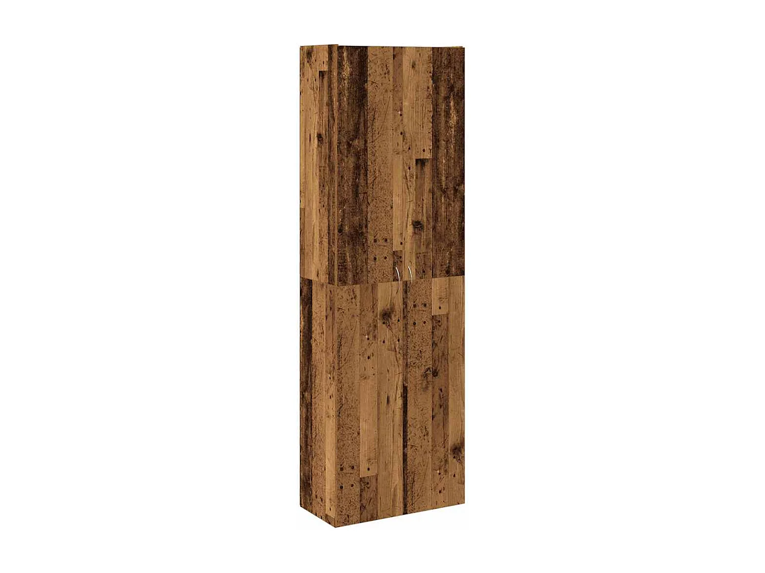 Aparador alto madera de ingeniería envejecida 60x32x190 cm