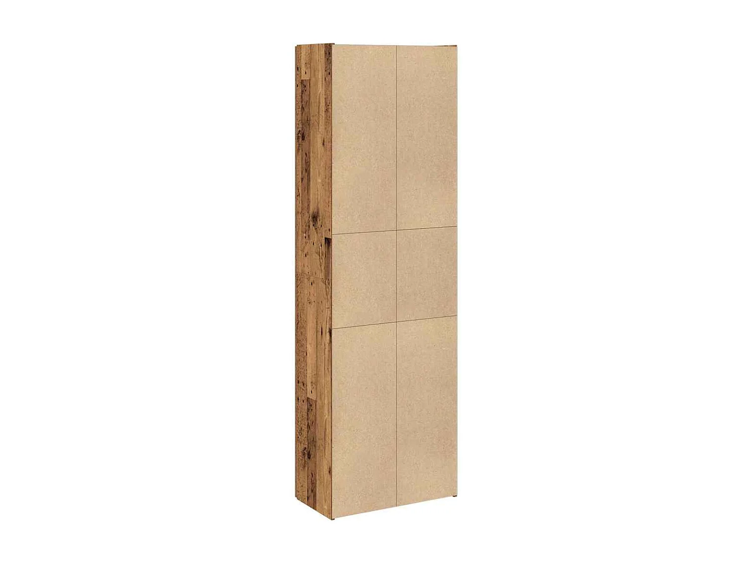 Aparador alto madera de ingeniería envejecida 60x32x190 cm