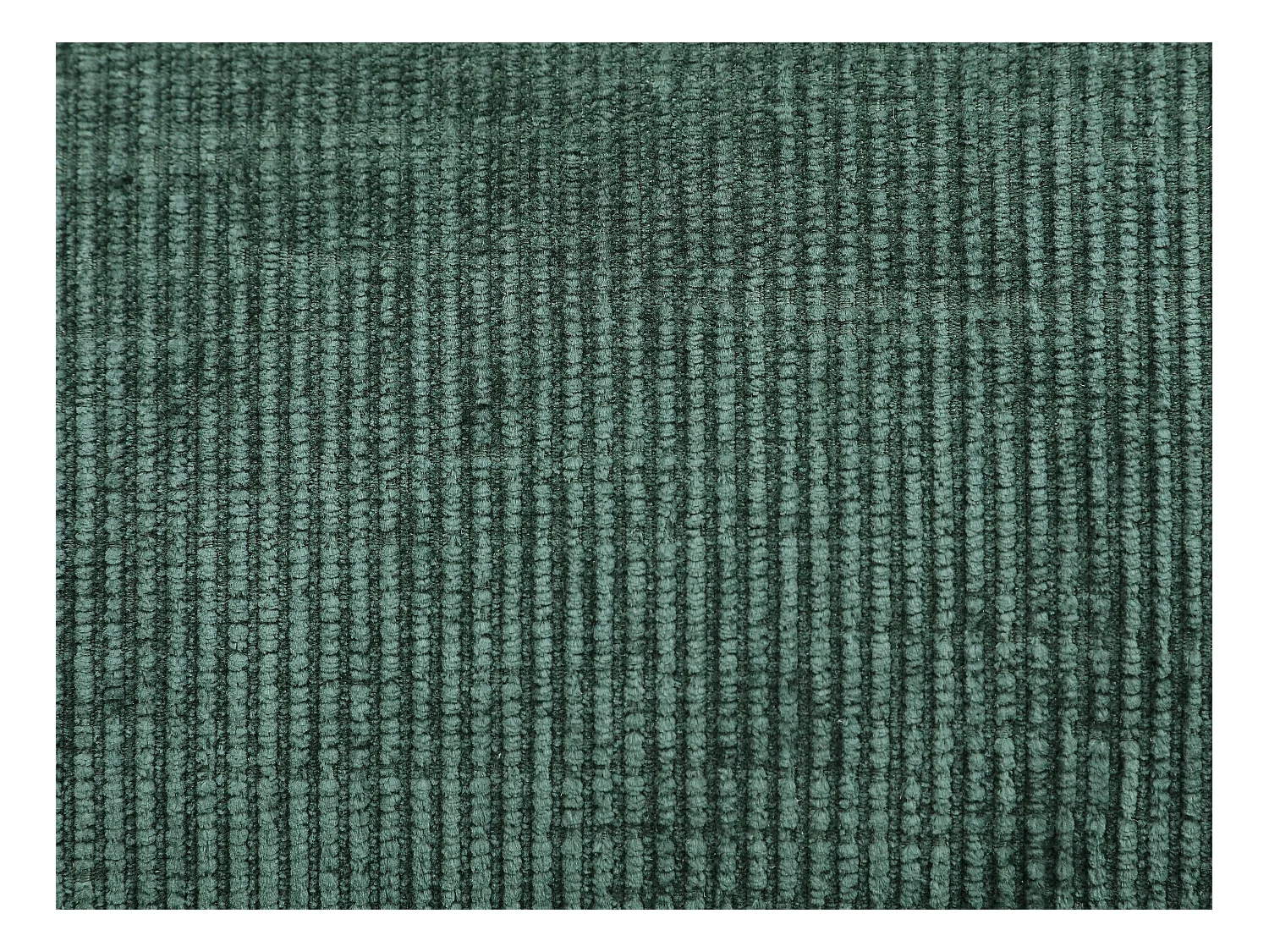 Canapé d'angle droit convertible en tissu texturé vert SURDELI