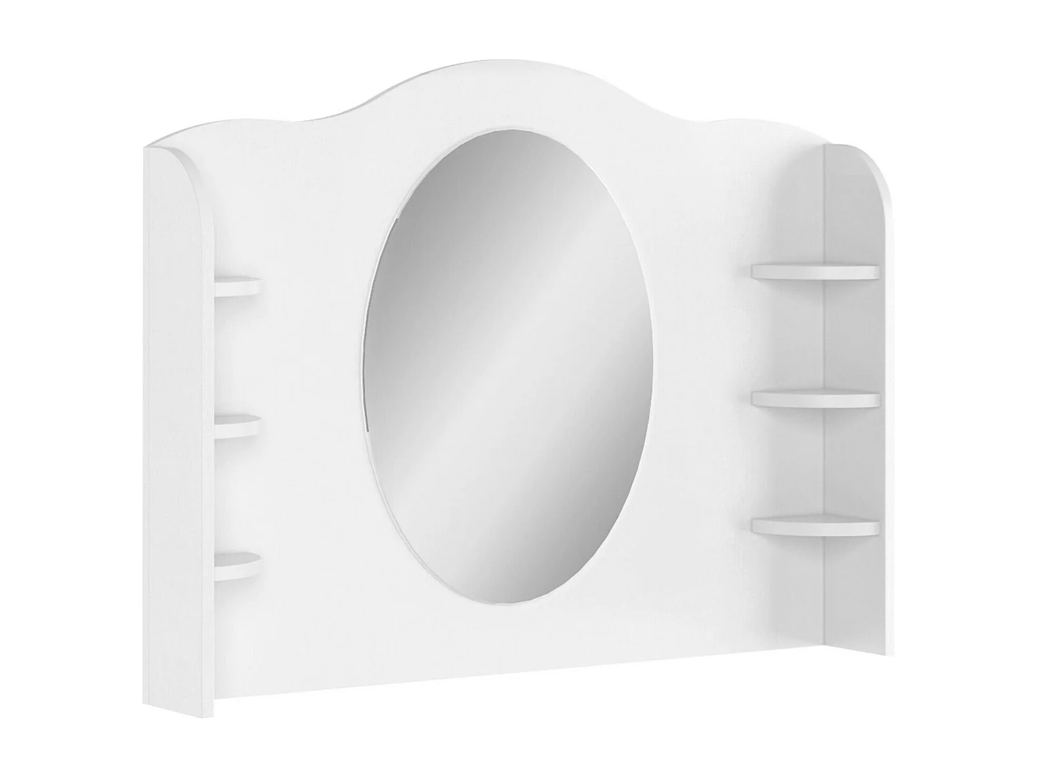 Coiffeuse Romelbo 117, Blanc|Chêne, Disponible, 171x110x42cm