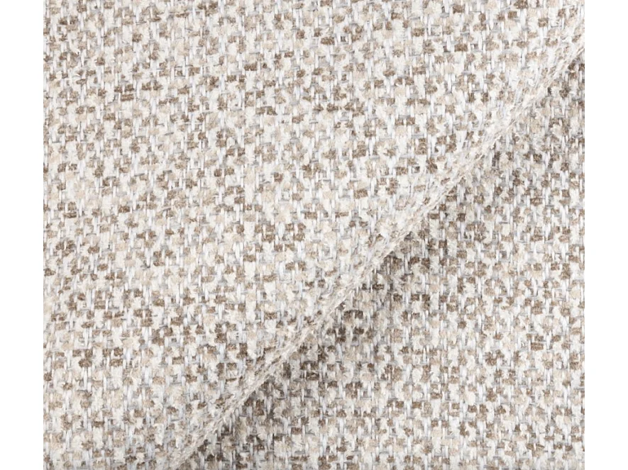 Canapé-lit ALMI avec couchage 120x200 cm, coffre, tissu Excite Me, accoudoirs trapèze, style scandinave, 260x100x80 cm, beige