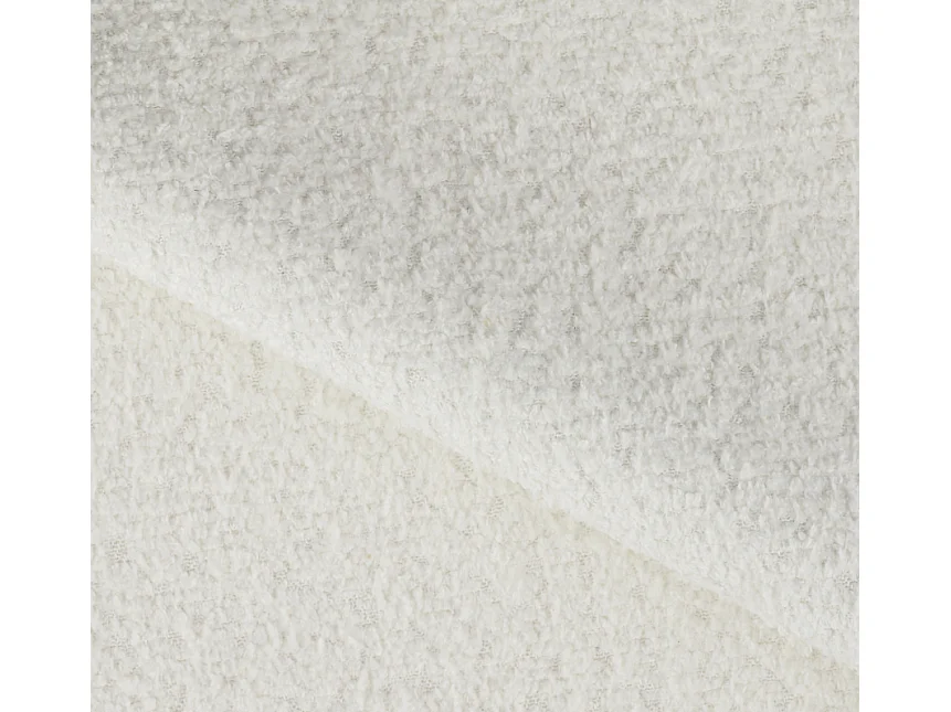 Canapé d'angle Latina R/revêtement en tissu bouclé/Blanc