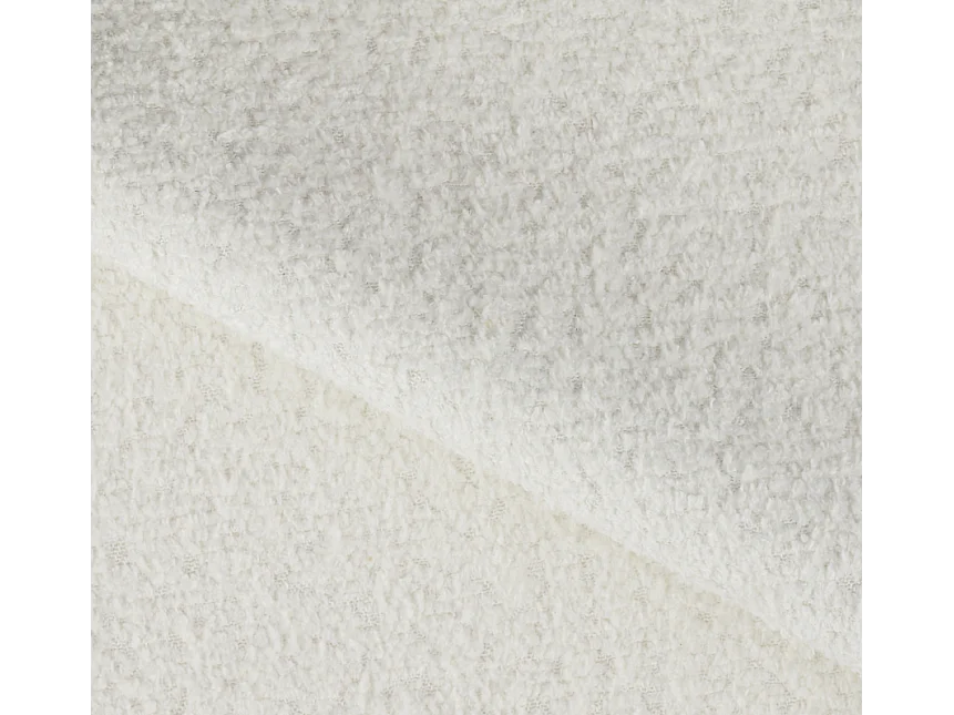 Canapé d'angle Latina L/revêtement en tissu bouclé/blanc