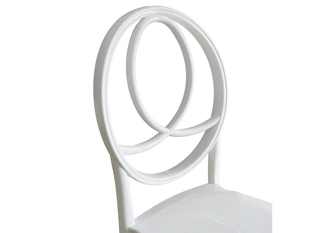 Sedia bianca new phoenix in plastica unico monoblocco