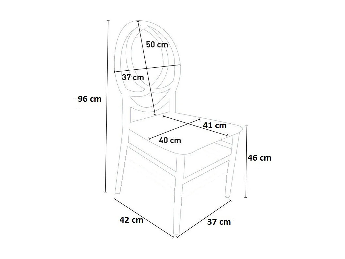 Nouvelle chaise Phoenix blanche en plastique monobloc simple