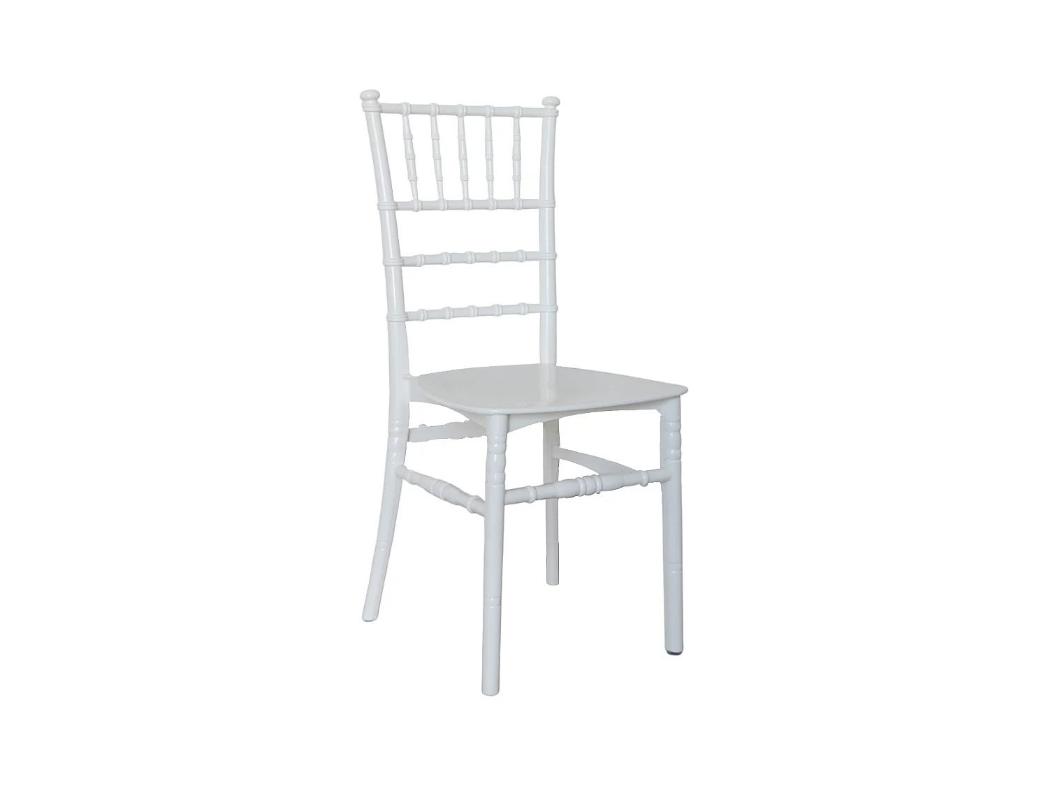 Chaise Chiavari en polypropylène blanc renforcé modèle