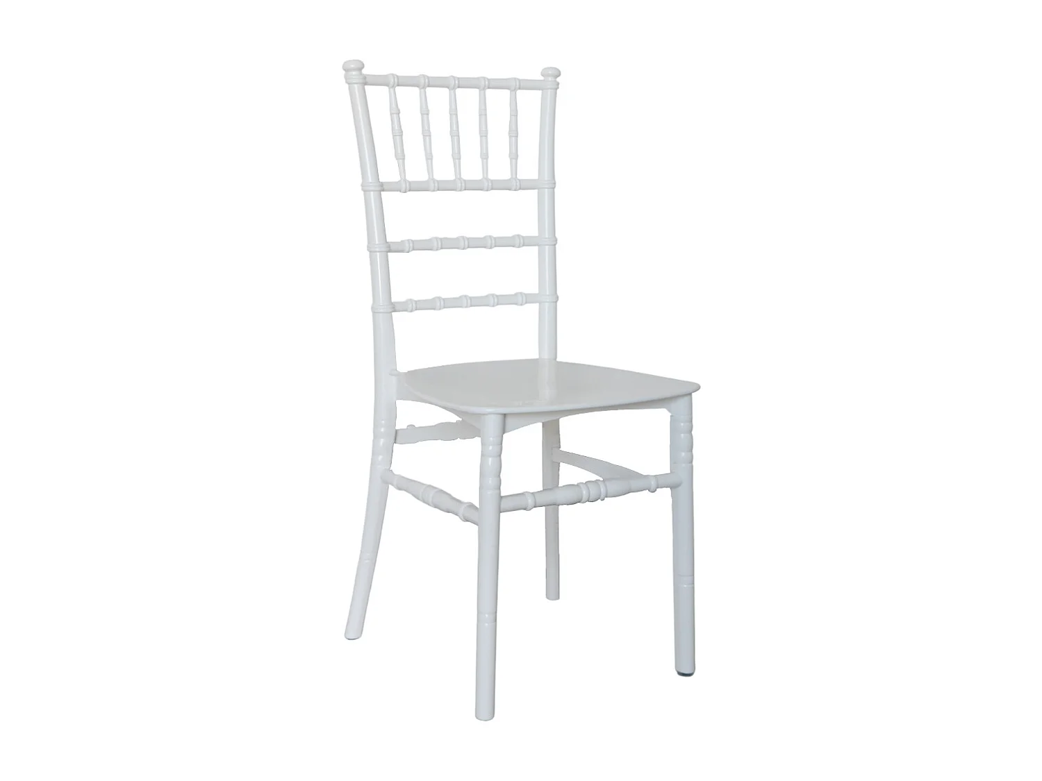 Chaise Chiavari en polypropylène blanc renforcé modèle