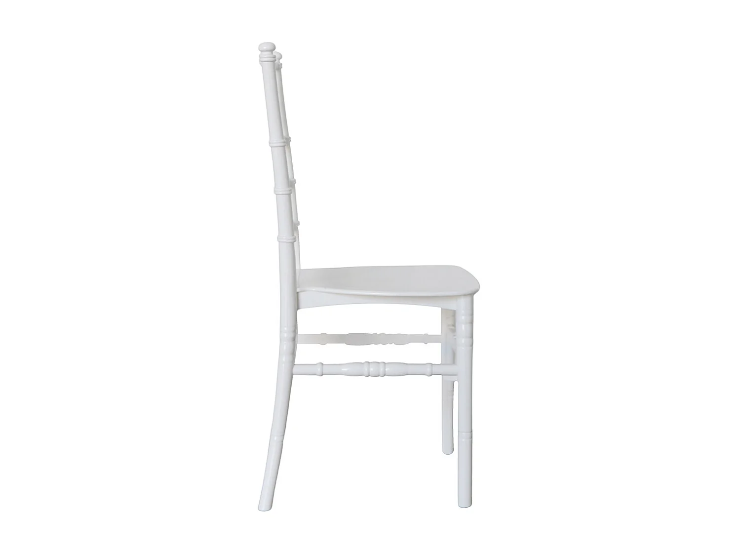 Chaise Chiavari en polypropylène blanc renforcé modèle