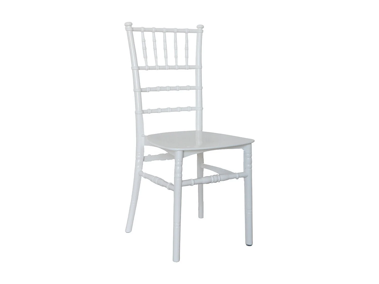 Chaise Chiavari en polypropylène blanc renforcé modèle