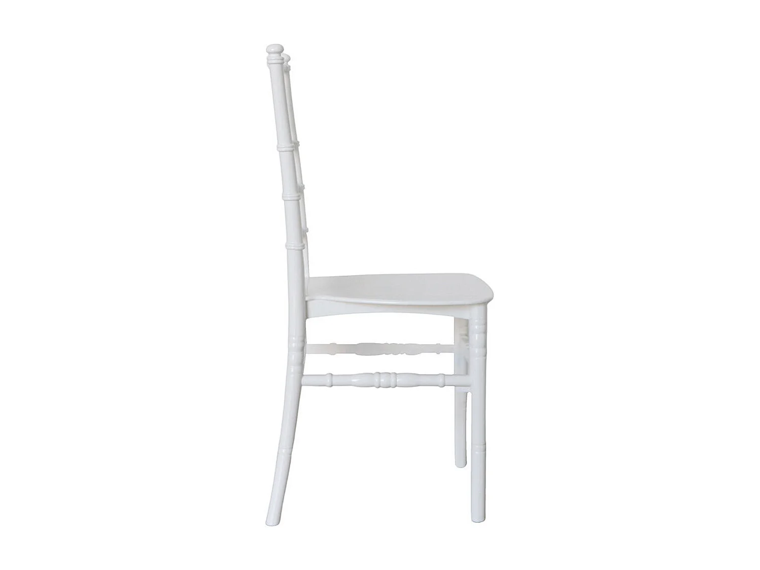 Chaise Chiavari en polypropylène blanc renforcé modèle