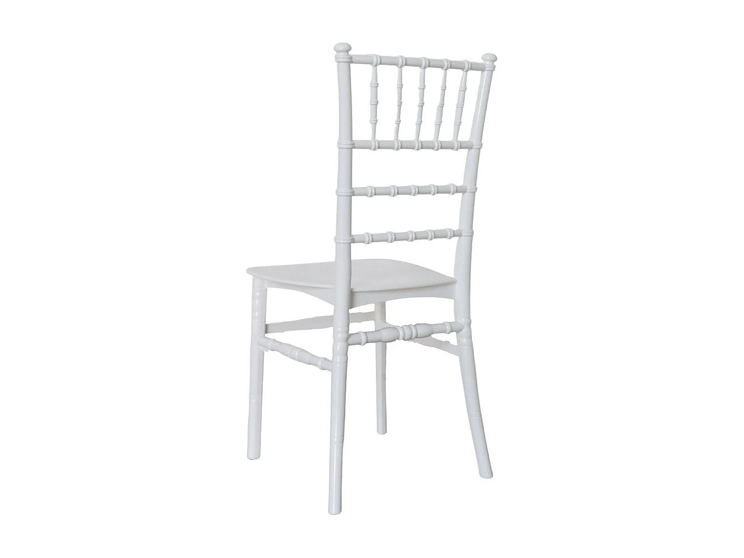 Chaise Chiavari en polypropylène blanc renforcé modèle