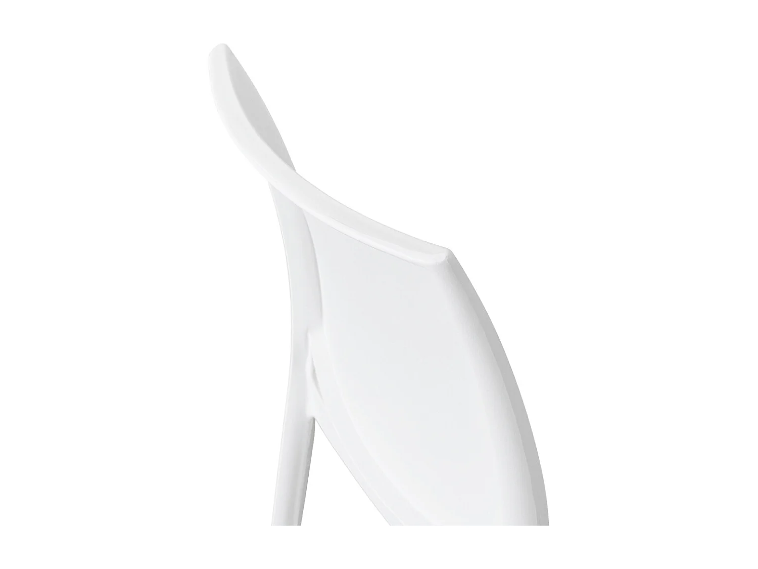 Chaise Altea en plastique blanc, modèle confort