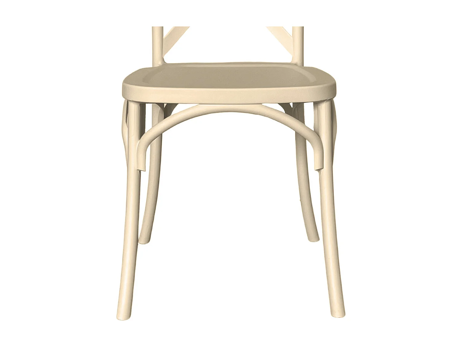 Chaise plastique beige sprint polypropylène empilable x6