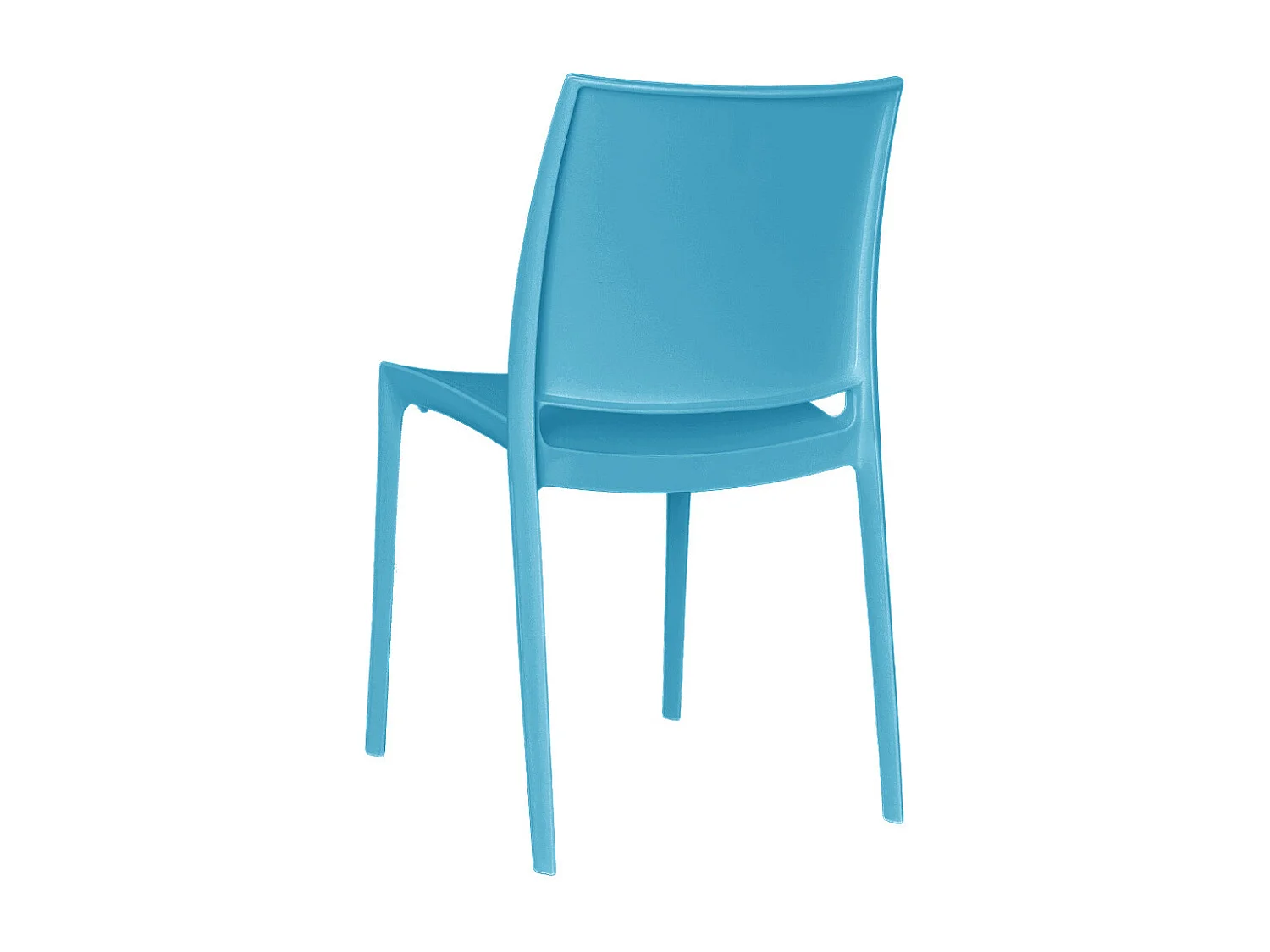 Silla Altea en plástico azul, modelo confort x 4