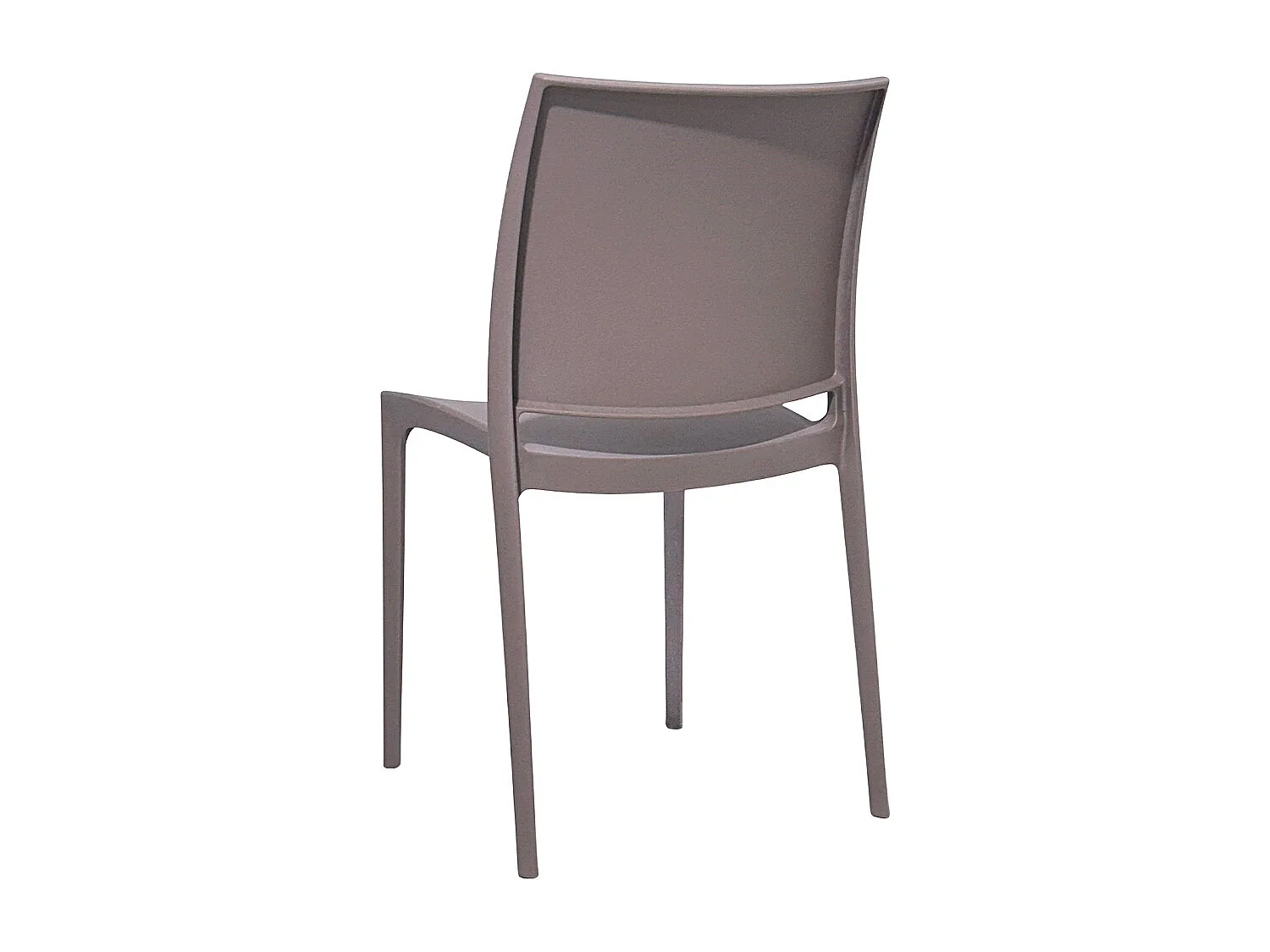 Chaise de salle à manger Altea en plastique gris tourterelle clair modèle confort