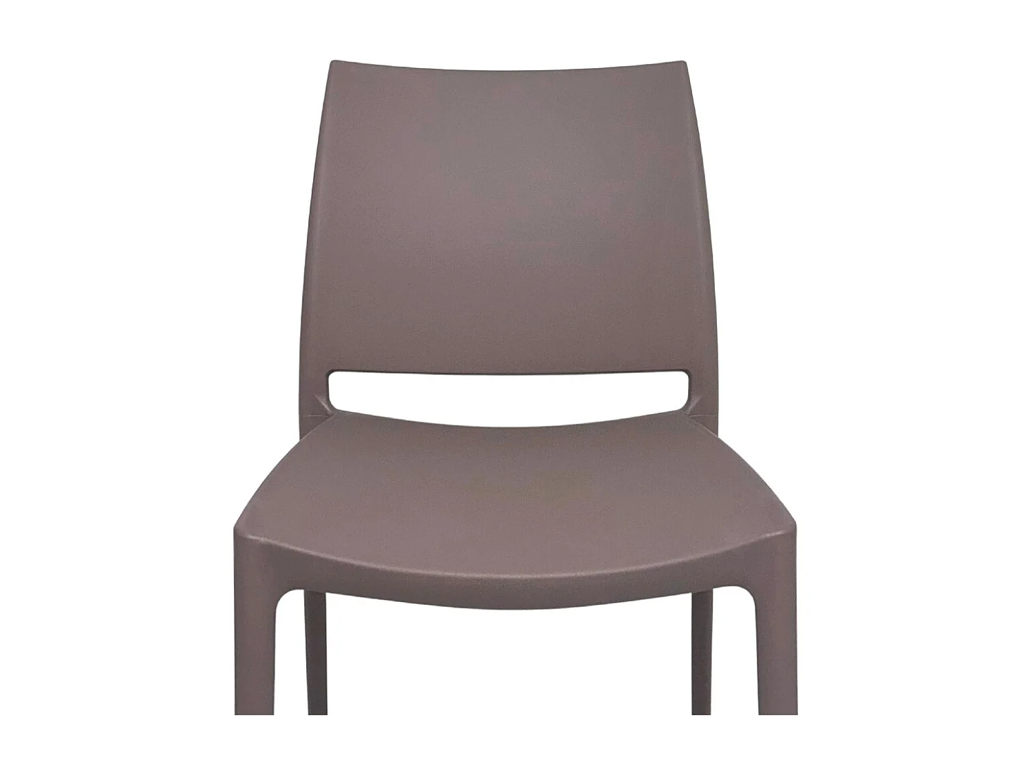 Chaise de salle à manger Altea en plastique gris tourterelle clair modèle confort