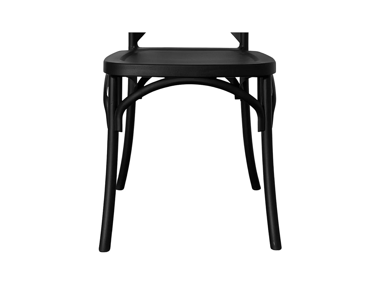 Sedia in plastica polipropilene  nera sprint impilabile a croce x6