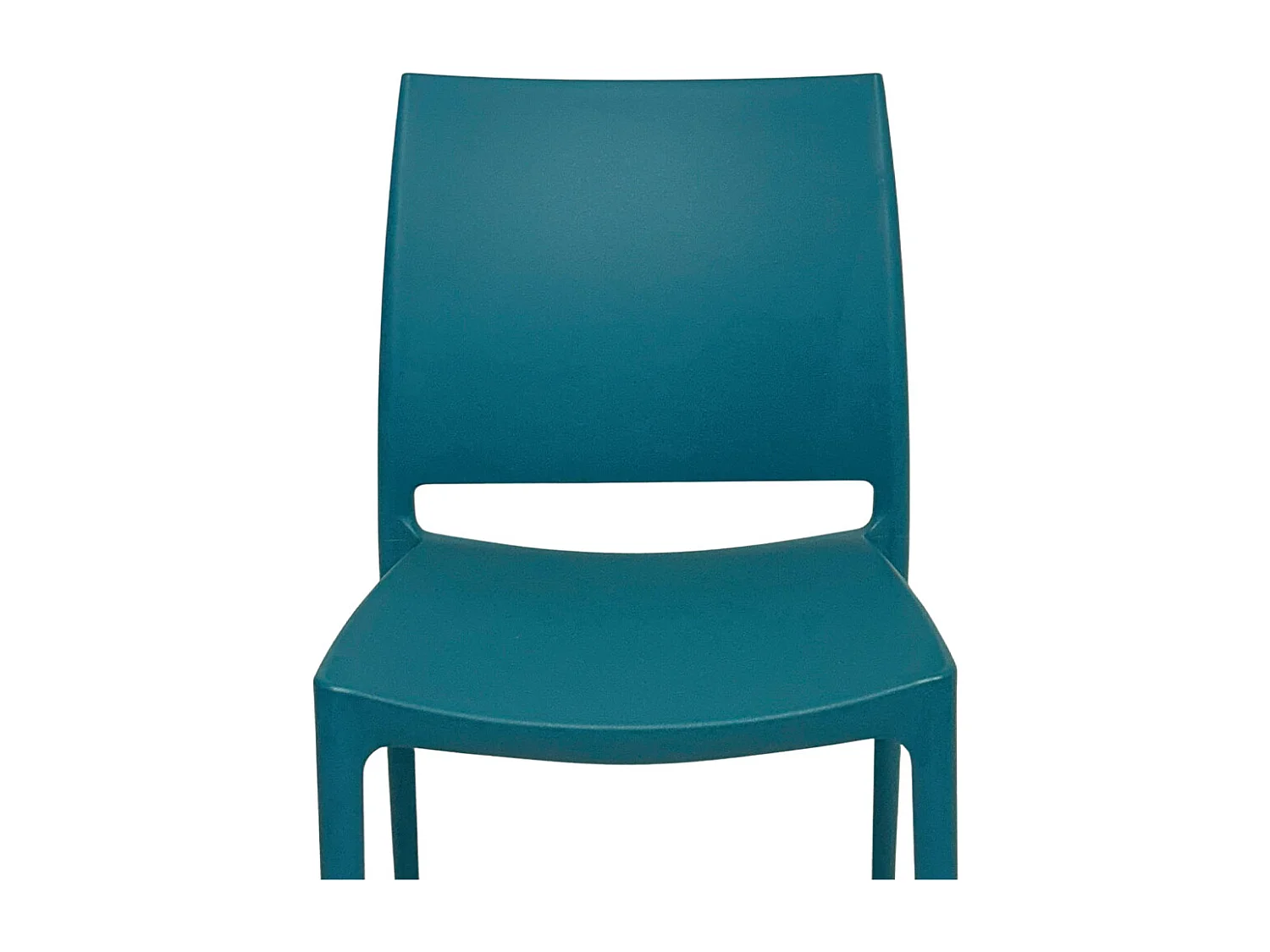 Chaise de salle à manger Altea en plastique vert pétrole, modèle confort