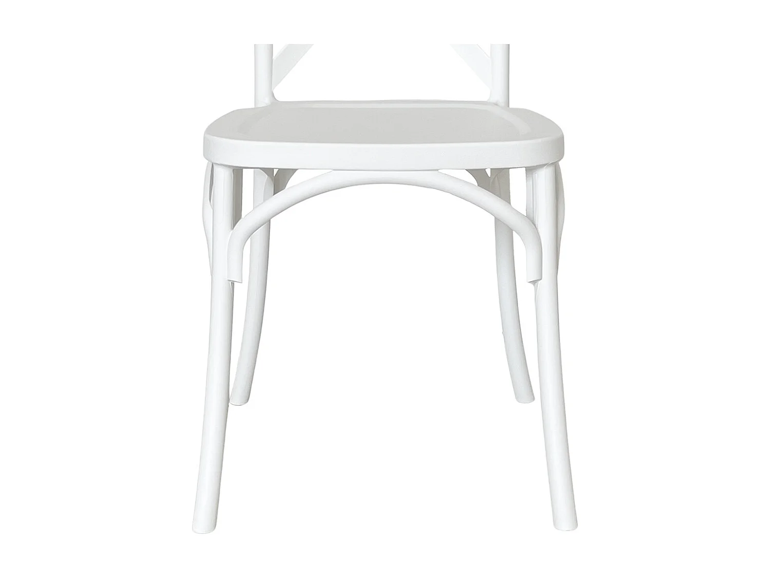 Chaise empilable Sprint Cross en polypropylène blanc