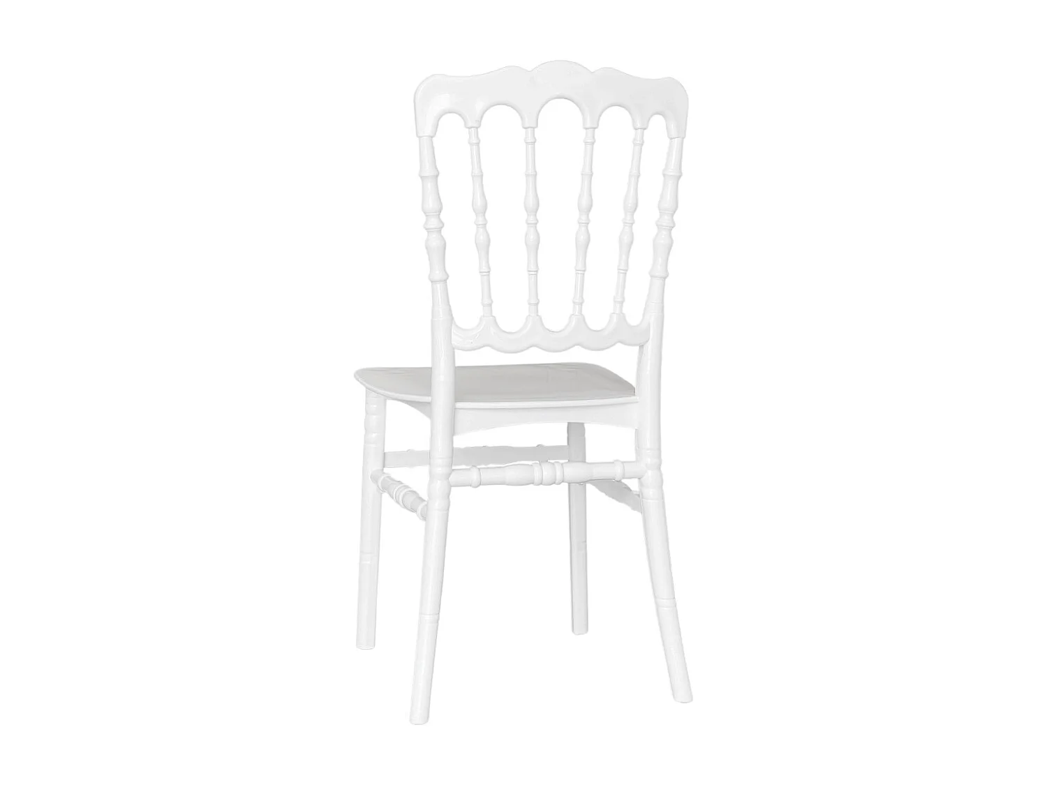 Sedia napoleon in plastica bianca modello rinforzato