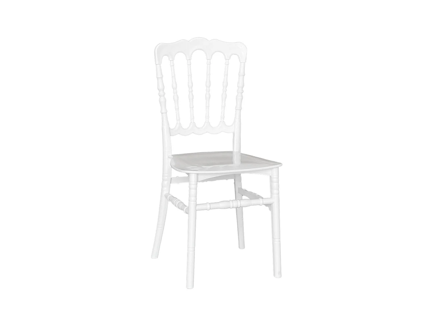 Chaise Napoléon en plastique blanc renforcé modèle