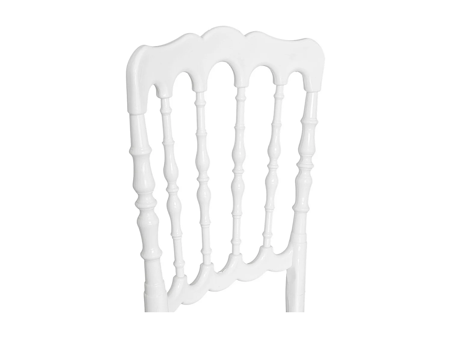 Chaise Napoléon en plastique blanc renforcé modèle