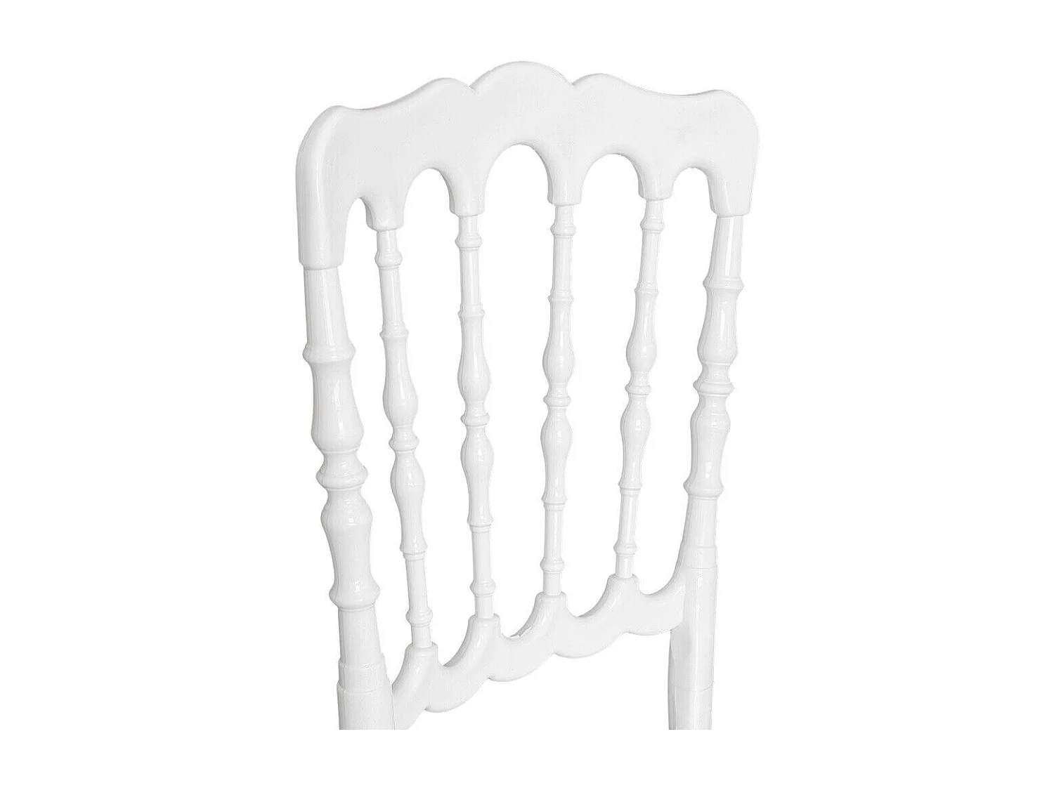 Chaise Napoléon en plastique blanc renforcé modèle