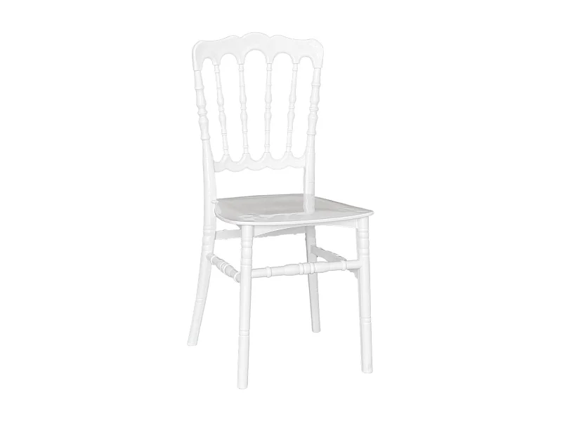 Chaise Napoléon en plastique blanc renforcé modèle