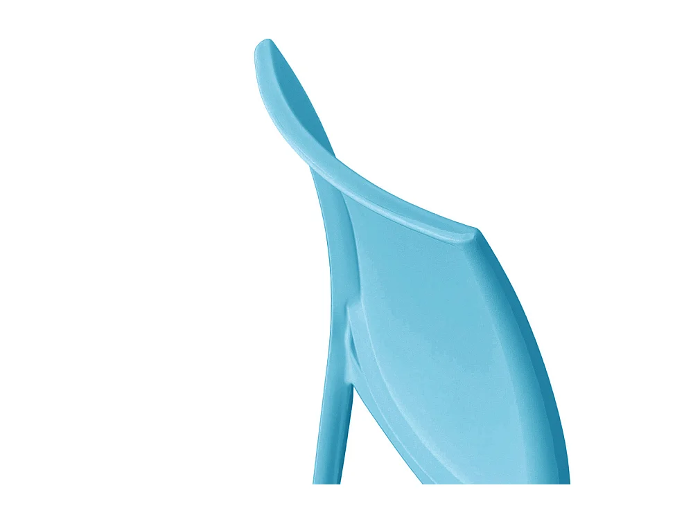 Chaise Altea en plastique bleu, modèle confort