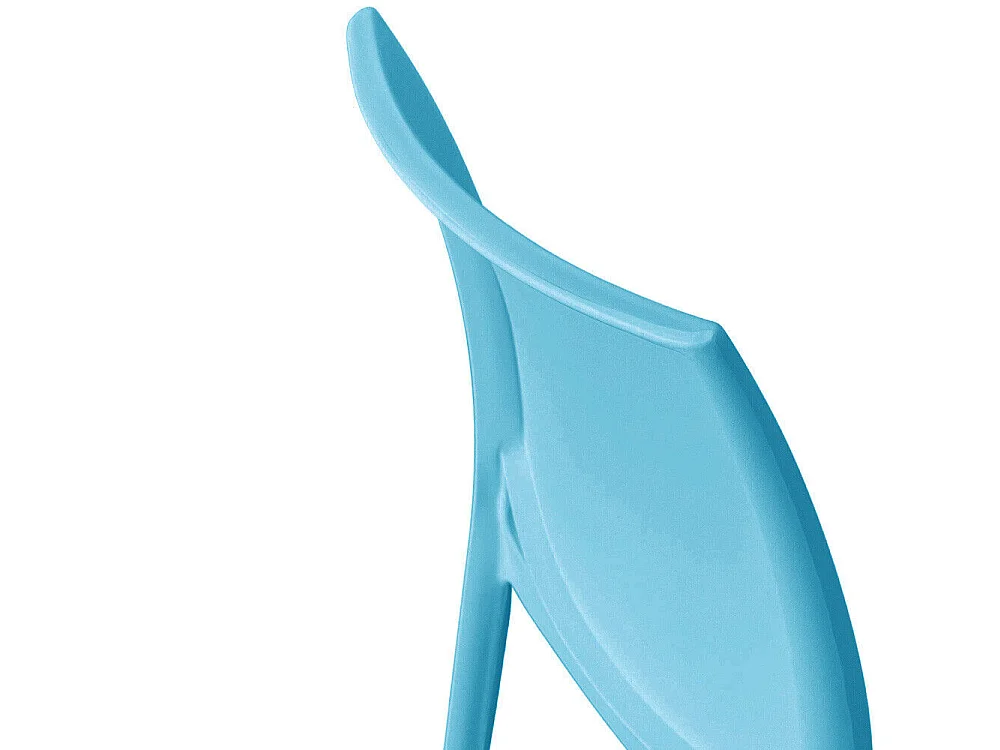 Chaise Altea en plastique bleu, modèle confort