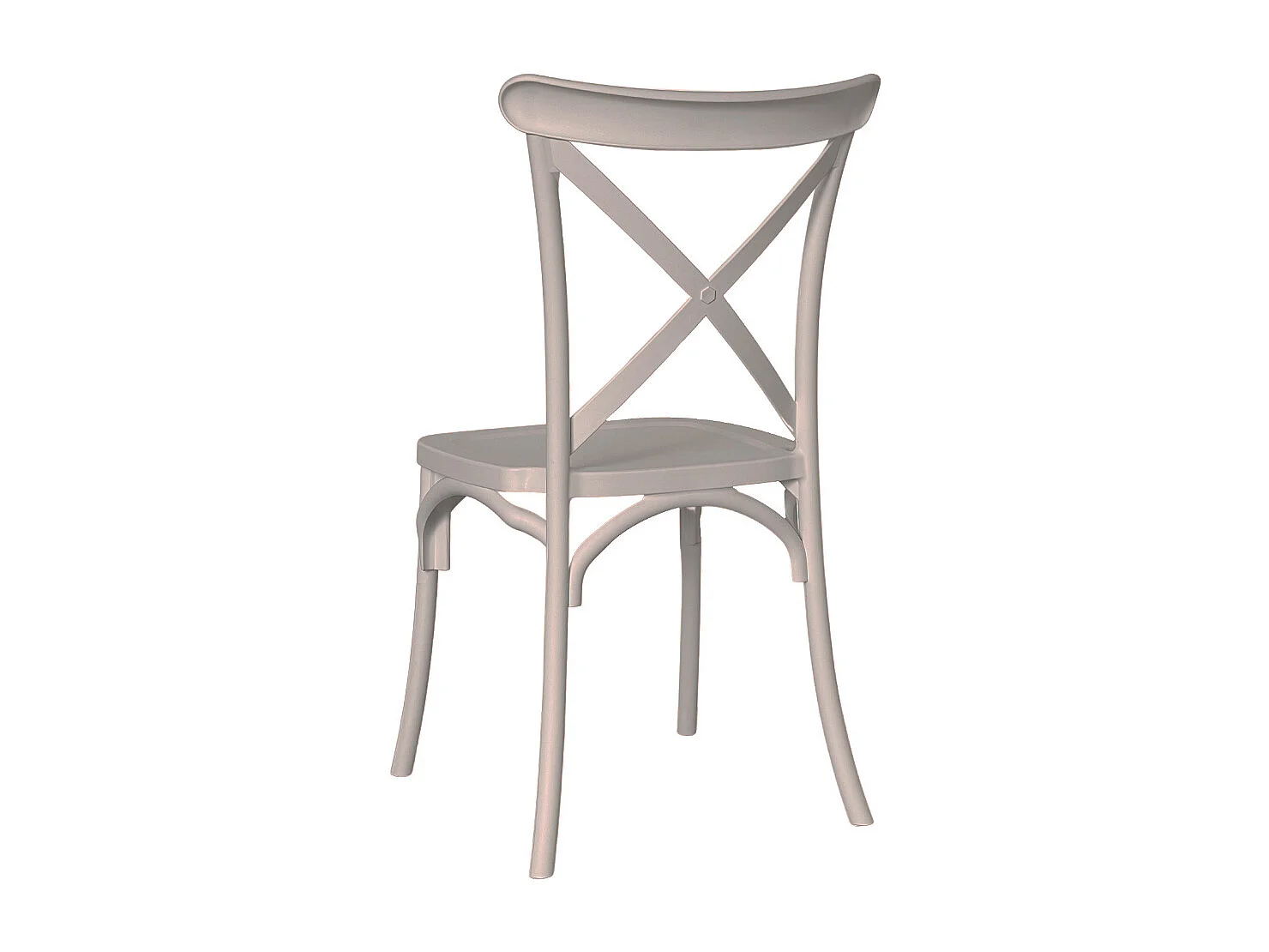 Silla apilable Sprint de polipropileno gris paloma x6