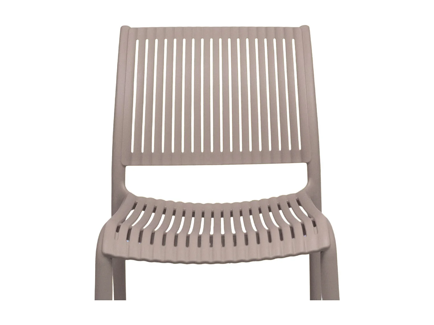 Sedia Aurora da esterno in plastica colore grigio chiaro modello comfort