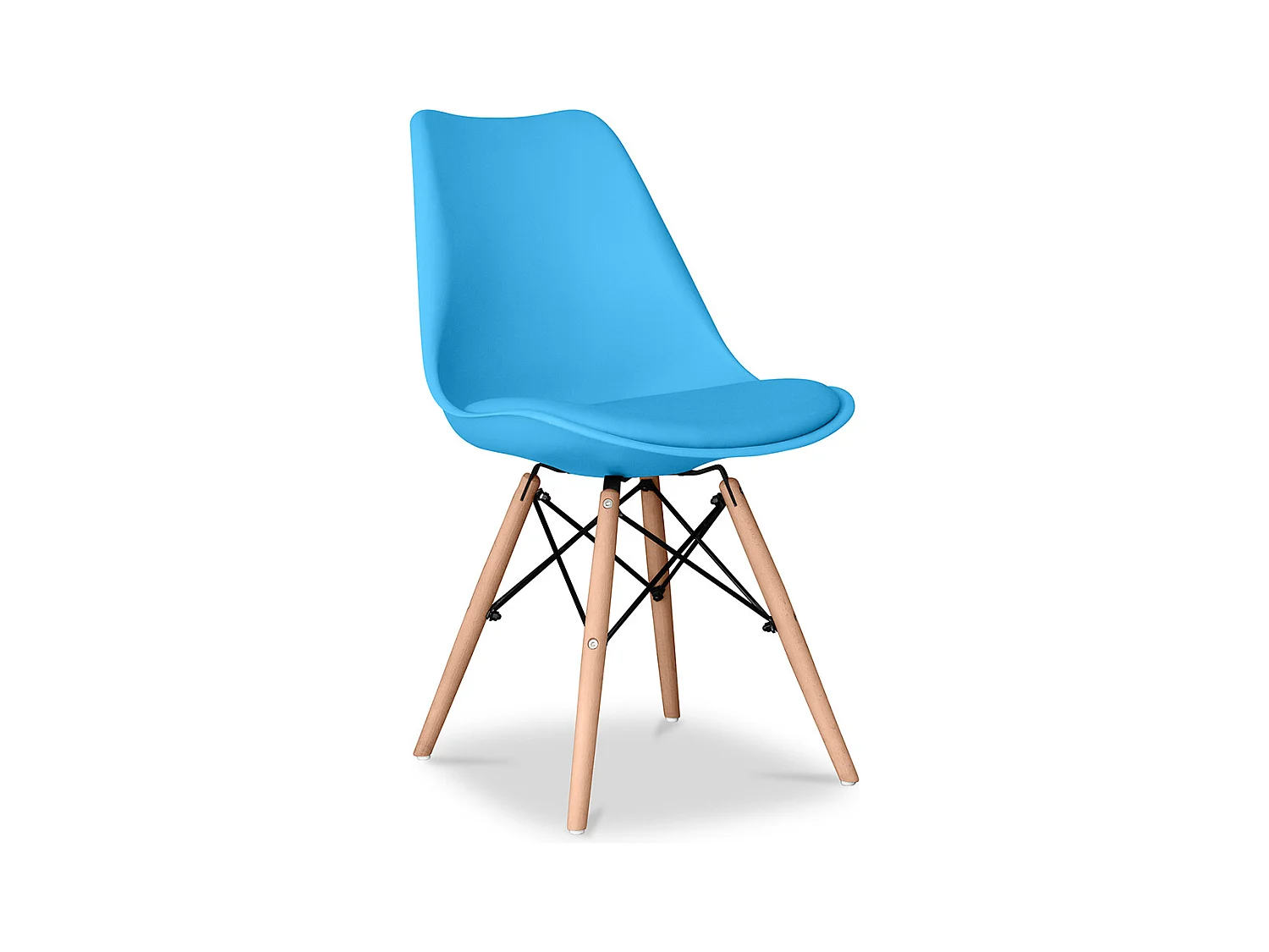 Silla de comedor Deswick Estilo Escandinavo Diseño Premium con cojín Mate