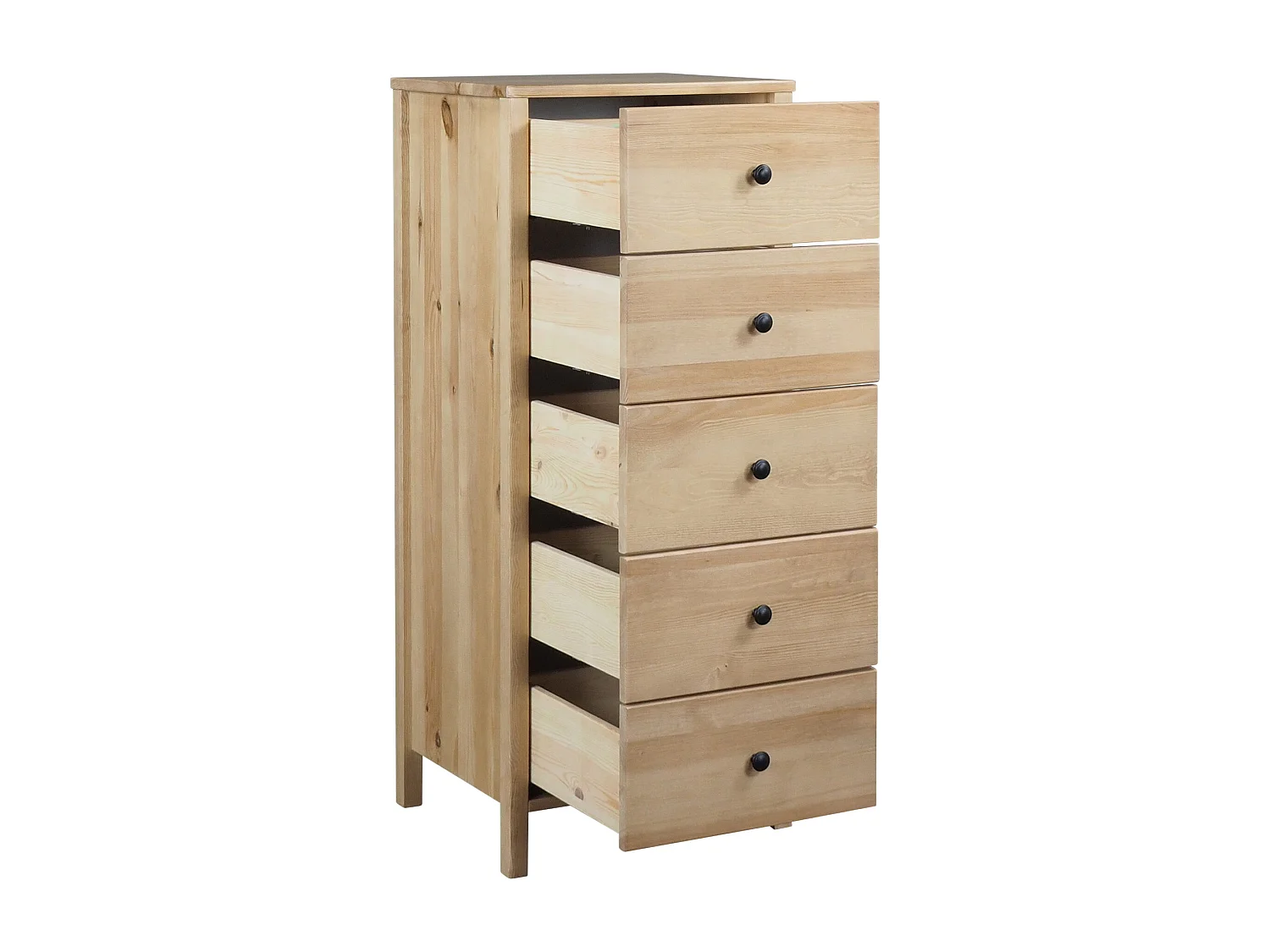 Commode Prestige I en bois, coloris chêne