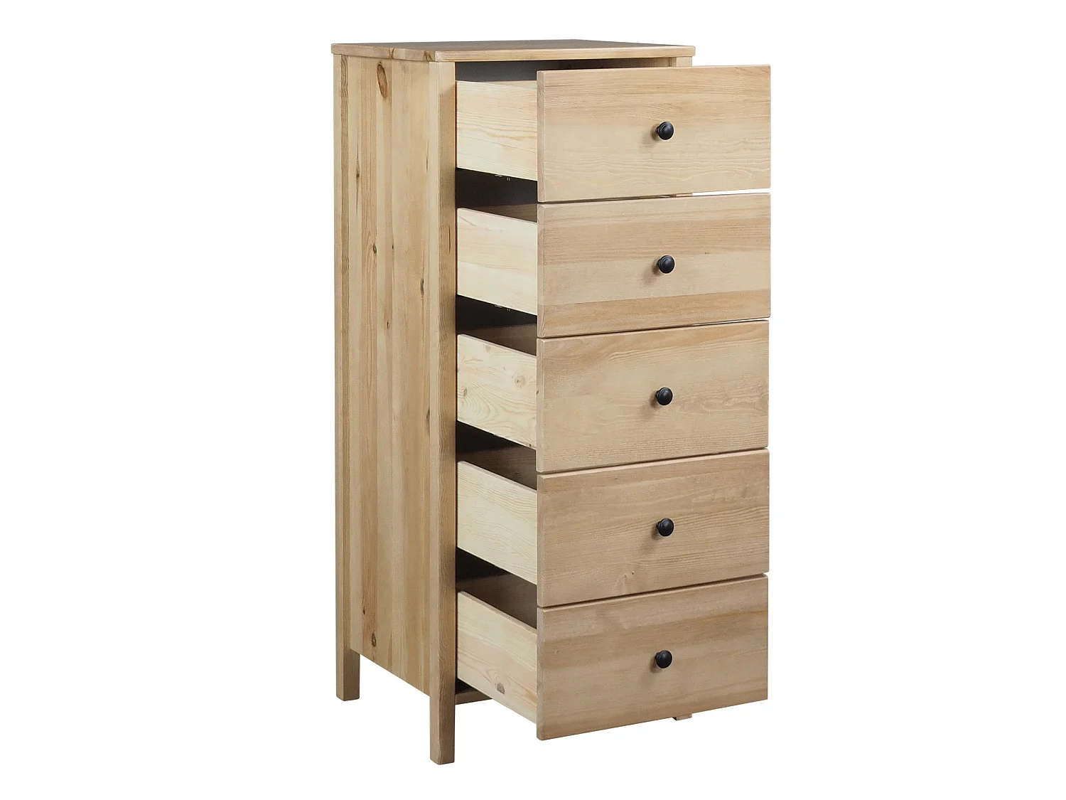 Commode Prestige I en bois, coloris chêne